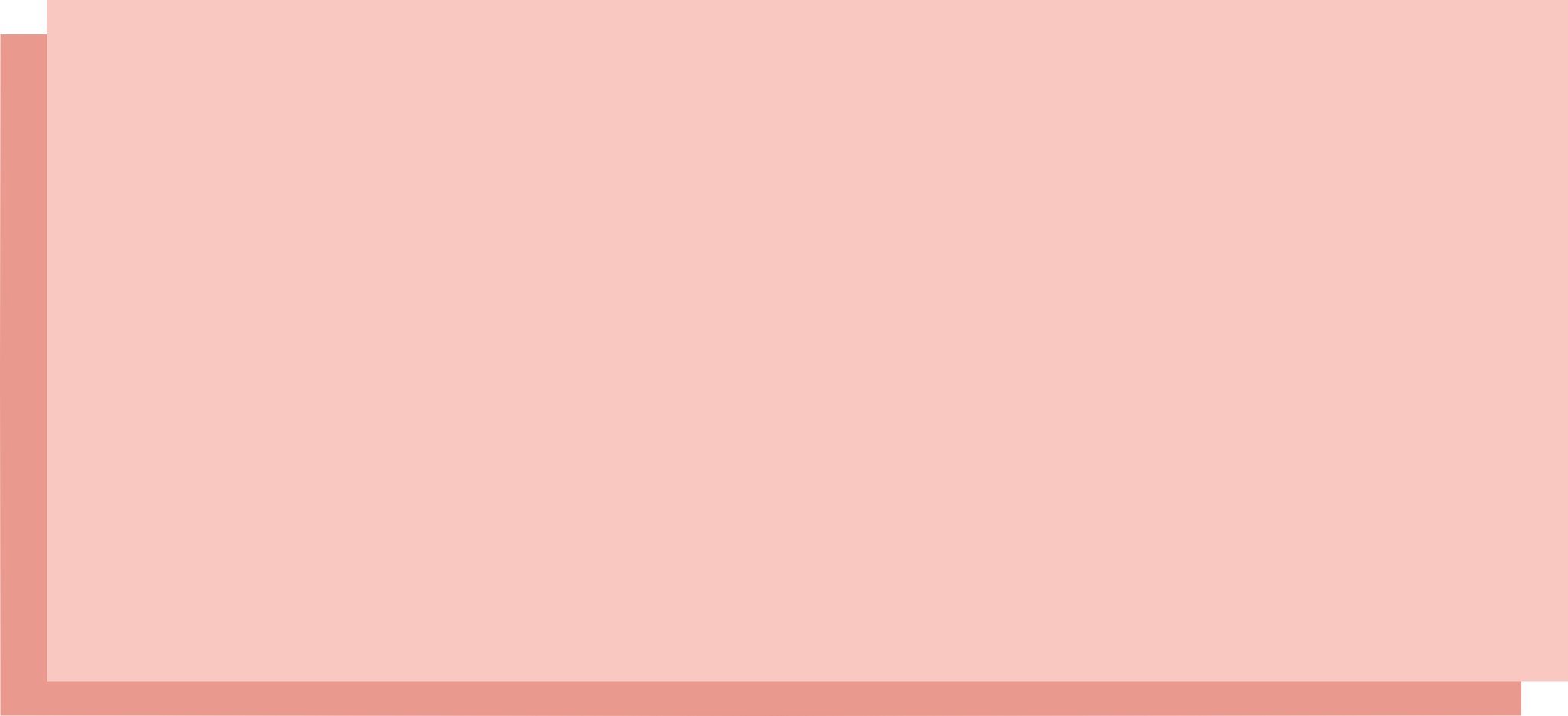 Pink rectangle with shadow